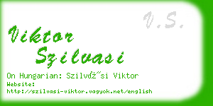 viktor szilvasi business card